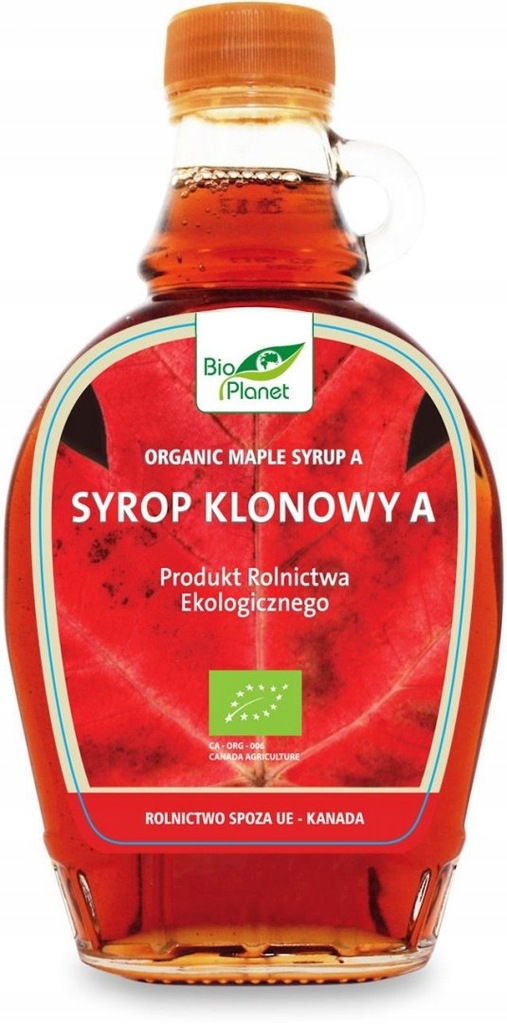 SYROP KLONOWY A BIO 250 ml - BIO PLANET