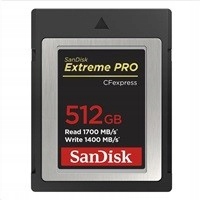 SanDisk Extreme Pro CFexpress Card 512GB, Type B, 1700MB/s Read, 1200MB/s W