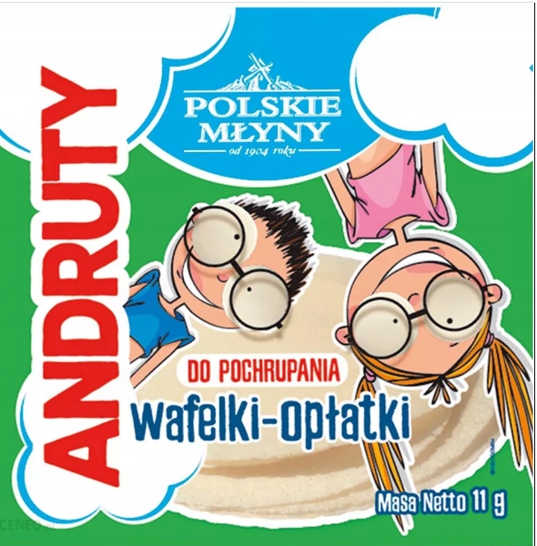 Andruty wafelki opłatki przekąska 50x11g