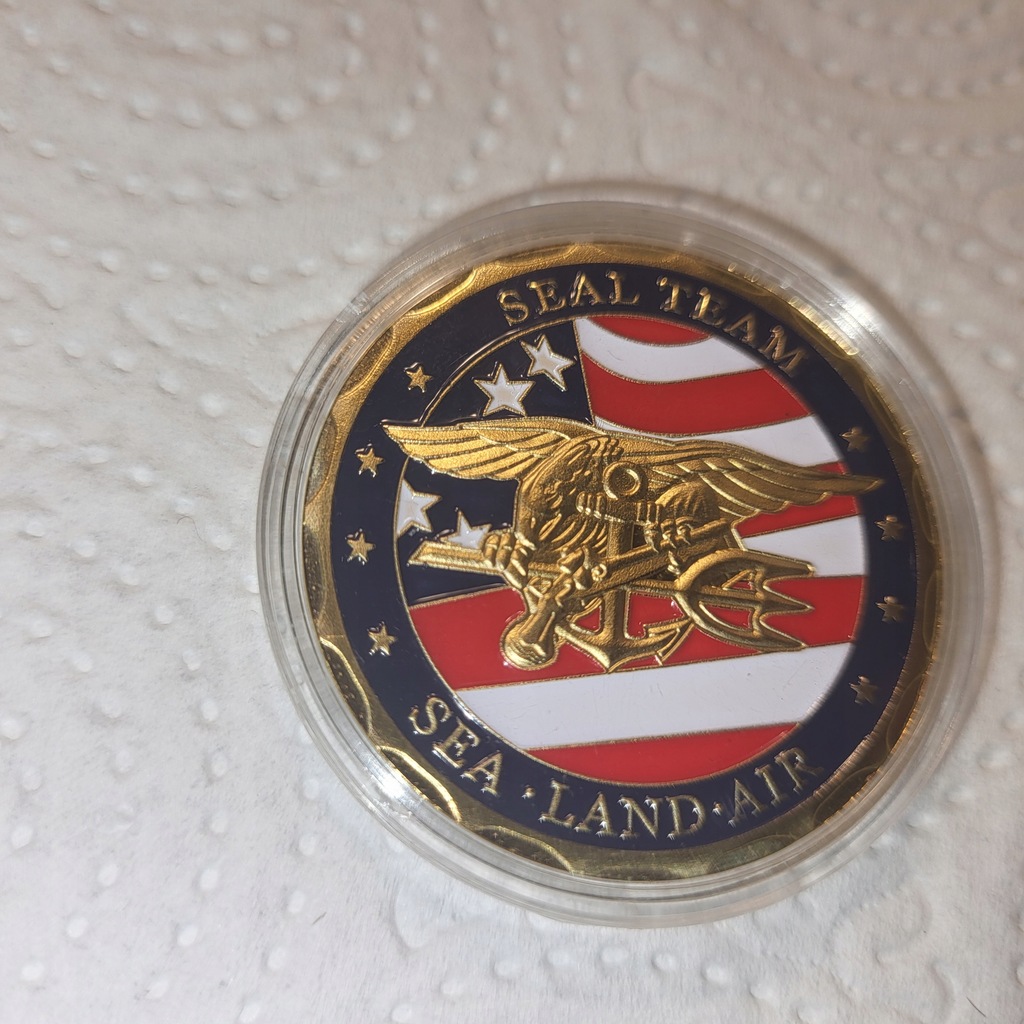 Pamiątkowy coin. DEPARTAMENT SEAL NAVY USA