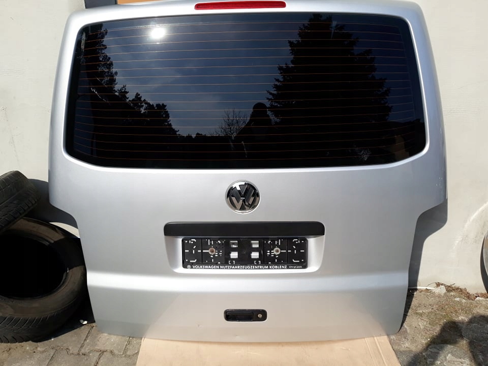 Klapa tylna Volkswagen Transporter T5 LA7W srebrna