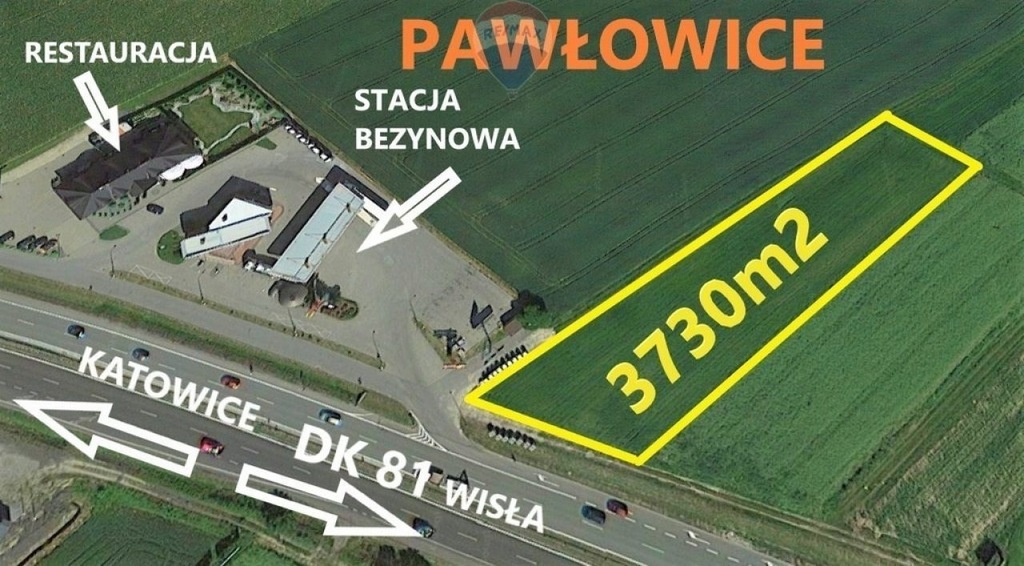 Działka, Pawłowice (gm.), 3730 m²