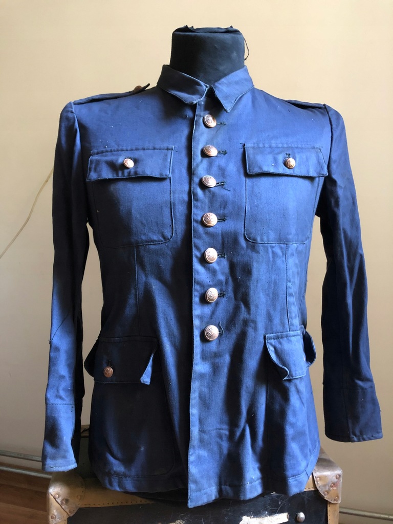 Bluza drelichowa , mundur kolejarza lat 50- tych