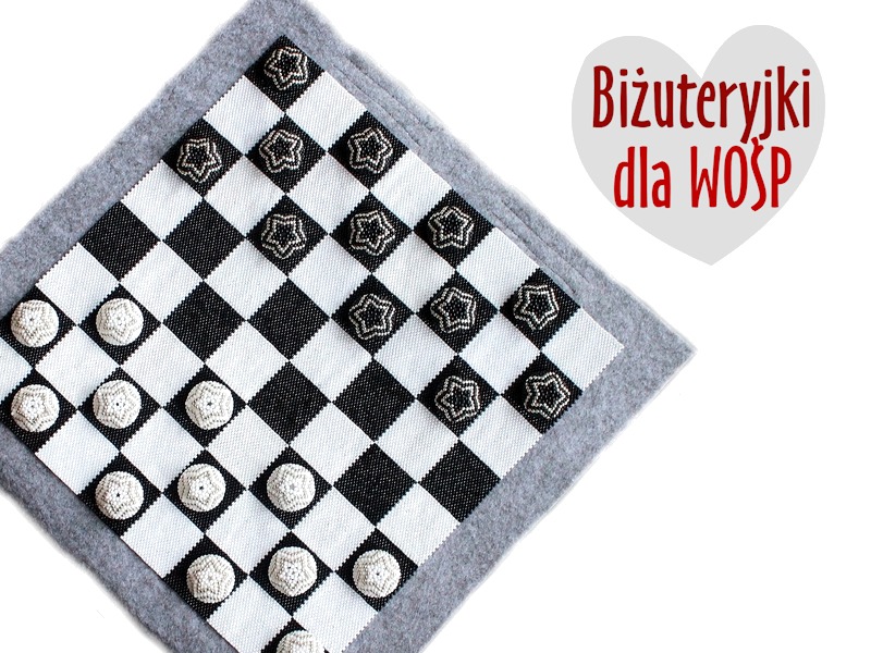 BEADGAME warcaby *wyjątkowy prezent BIŻUTERYJKI