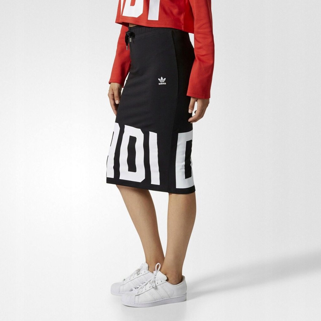 ADIDAS ORIGINALS BOLD AGE PENCIL BLACK SKIRT