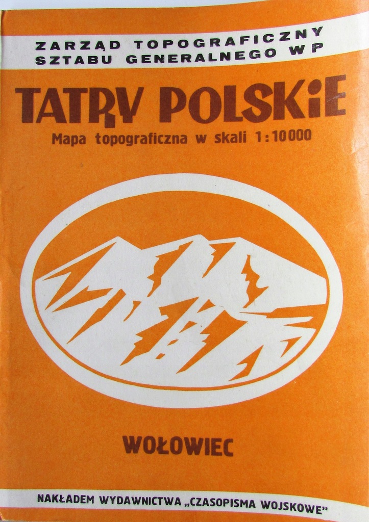 MAPA WOŁOWIEC TATRY POLSKIE 1:10000