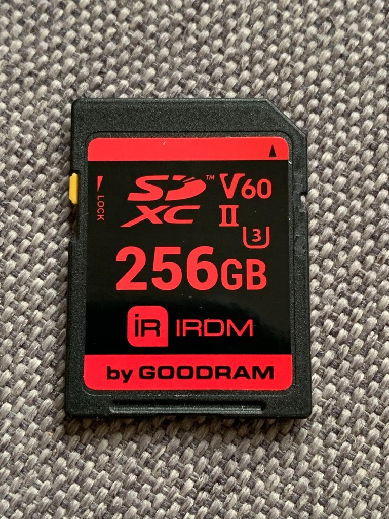 GOODRAM SD SDXC 256GB V60 UHS-II U3 280/95MBs IRDM