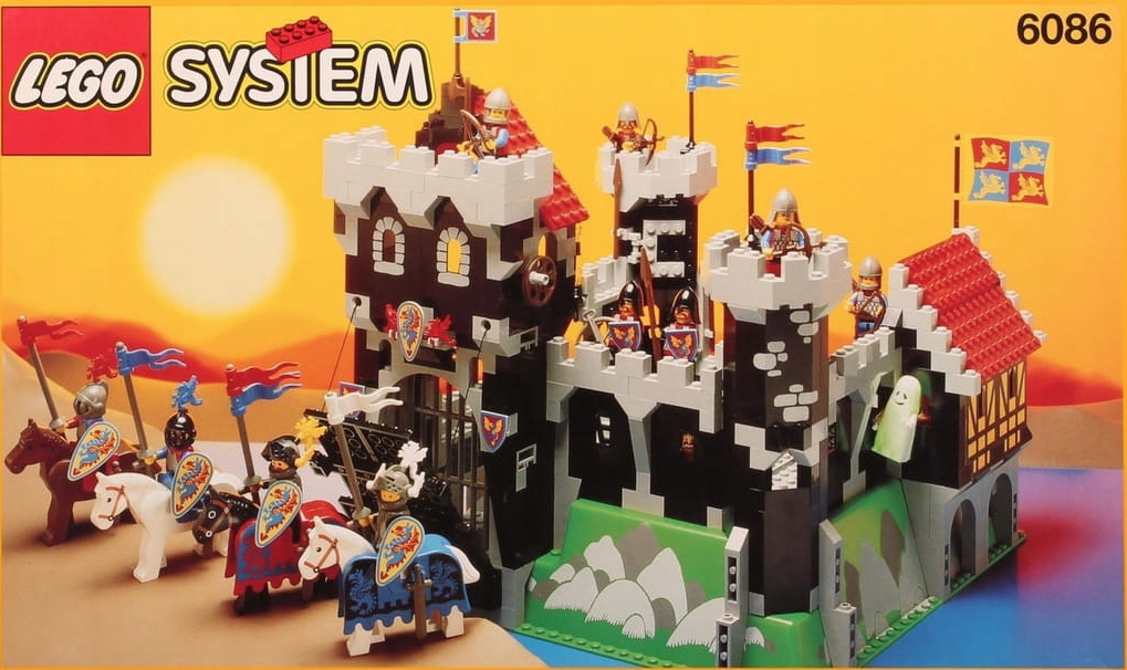 LEGO Castle Black Knight's Castle z pudełkiem!