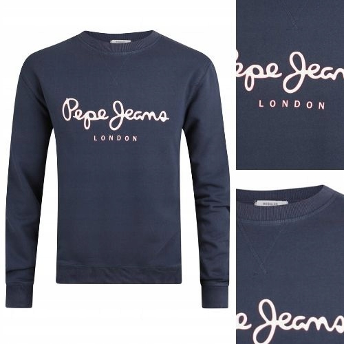 GRANATOWA BLUZA MĘSKA BEZ KAPTURA PEPE JEANS L