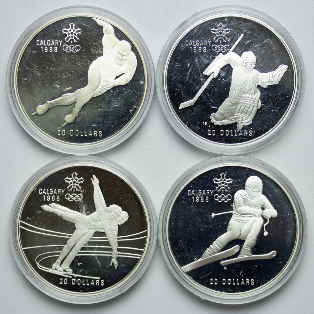 Kanada 20 dolarów 1985-87, Calgary, 4 sztuki