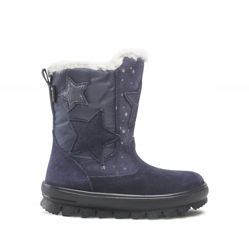 SUPERFIT ŚNIEGOWCE GRANATOWE ZE SKÓRĄ 26 2ŻCE