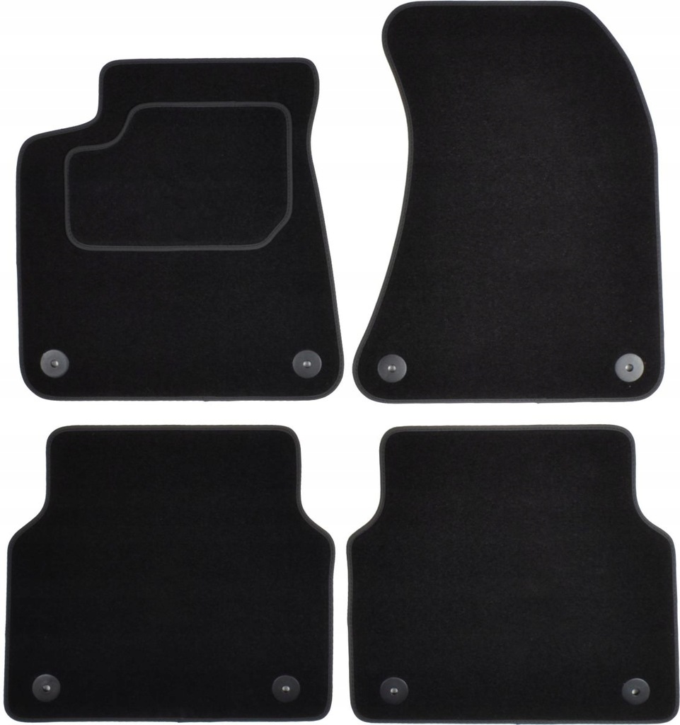 Dywaniki welurowe MAMMOOTH 4szt. AUDI A8 D4 AUD210 czarne 01