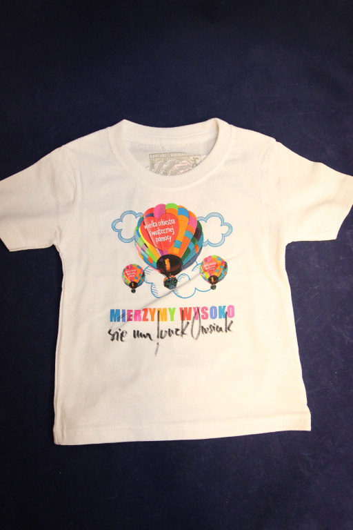 Koszulka dziecięca balon 24.Finał WOŚP biała