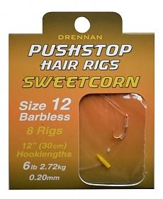 Drennan Pushstop Sweetcorn Hair Rigs nr 16-0,20mm