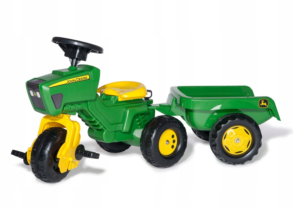 ROLLY TOYS |TRÓJKOŁOWIEC JOHN DEERE + PRZYCZEPKA