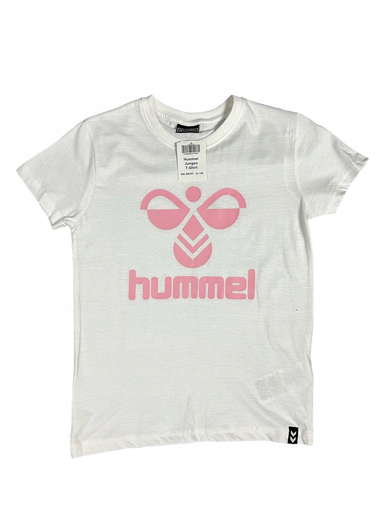 Hummel T-shirt dziecięcy biały bawełna 146