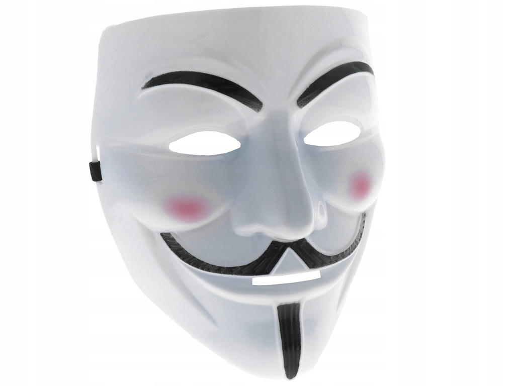 TIKTOK Maska Anonymous Guy Fawkes V for Vendetta 10086907810 oficjalne archiwum Allegro