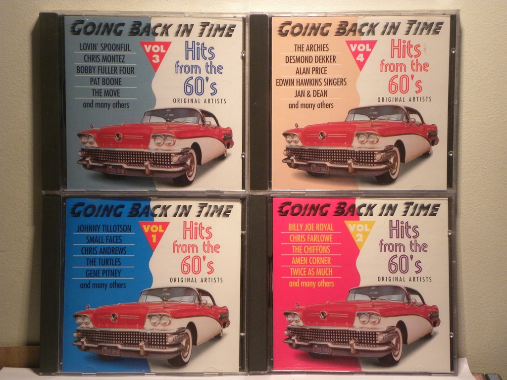 4 CD GOING BACK IN TIME Hits From The 60' NM