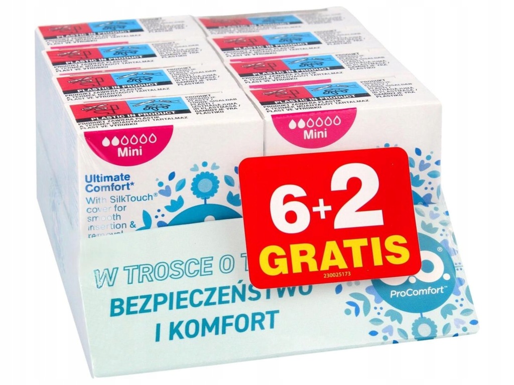 O.B.ProComfort Ultimate Mini (8) komfortowe tampony 1op.-8szt (6+2gratis)