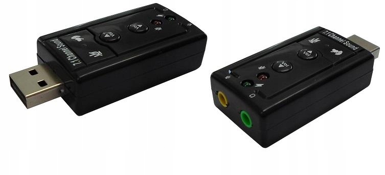 Elmak SAVIO AK-01 Karta dźwiękowa USB 7.1, 16bit sound, Plug & Play OUT