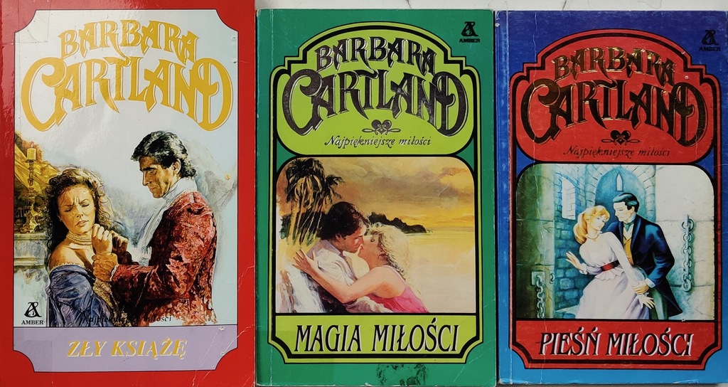 Barbara Cartland x3 książki