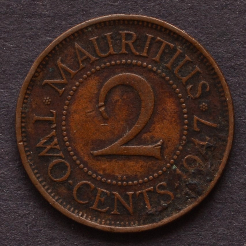 Mauritius - 2 centy 1947