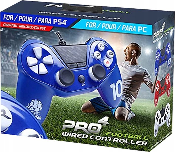 PRO 4 FOOTBALL WIRED CONTROLLER PAD PS4 PC PS3