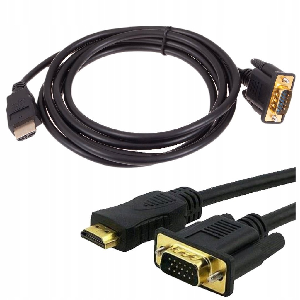 Купить КАБЕЛЬ VGA — HDMI, ЗОЛОТОЙ, 2 М, КАБЕЛЬ D-SUB FULL HD: отзывы, фото, характеристики в интерне-магазине Aredi.ru