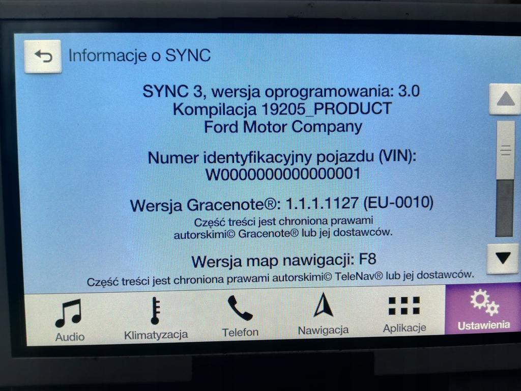 FORD MONDEO MK5 SYNC 3 8924579483 oficjalne archiwum