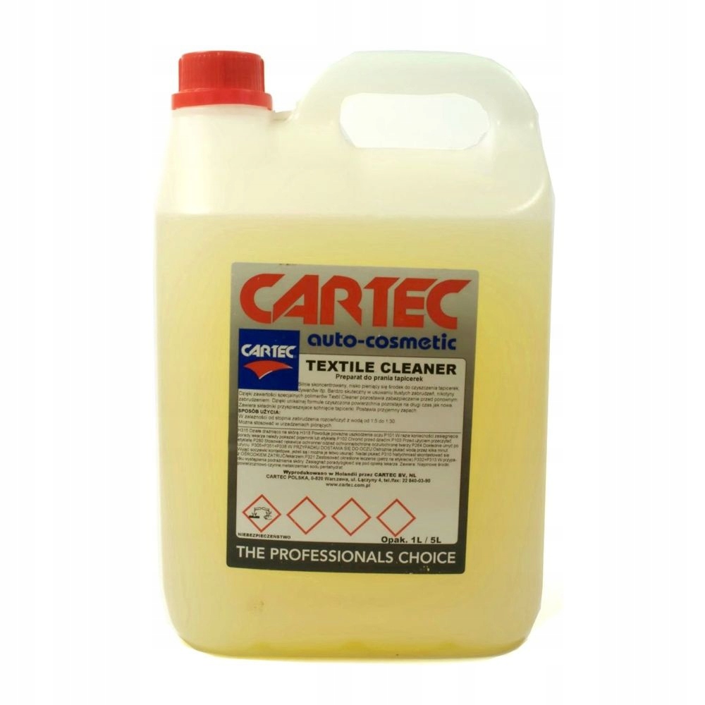 CARTEC TEXTIL CLEANER PŁYN DO PRANIA TAPICERKI 5l