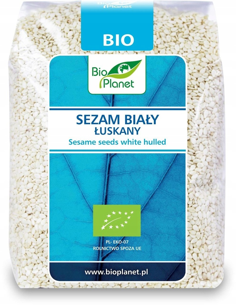 SEZAM BIAŁY ŁUSKANY BIO 250g BIO PLANET