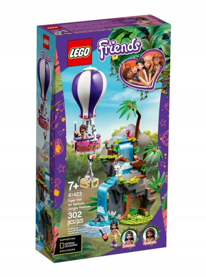LEGO Klocki Friends Balonem do tygryska 41423
