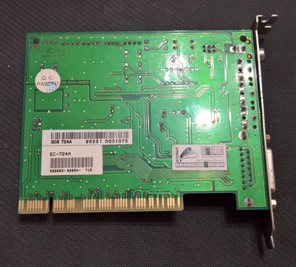 Karta dźwiękowa YAMAHA XG YMF724F-V PCI - 9996560546