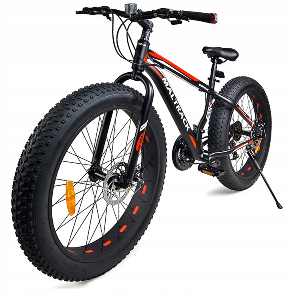 ROWER TERENOWY GÓRSKI FAT BIKE 7 BIEG SHIMANO SZEROKIE OPONY 26x4,0 RAMA 17