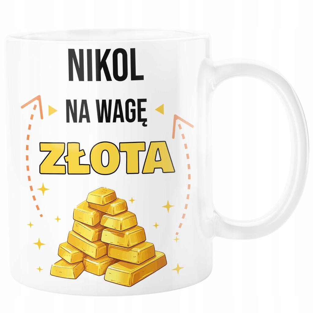 KUBEK NIKOL NA WAGĘ ZŁOTA PREZENT