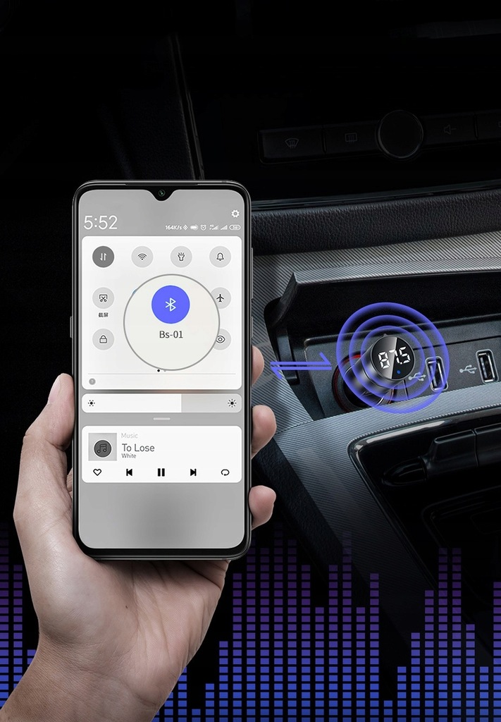 Купить Зарядное устройство Baseus FM-передатчик Bluetooth 5.0 2xUSB: отзывы, фото, характеристики в интерне-магазине Aredi.ru