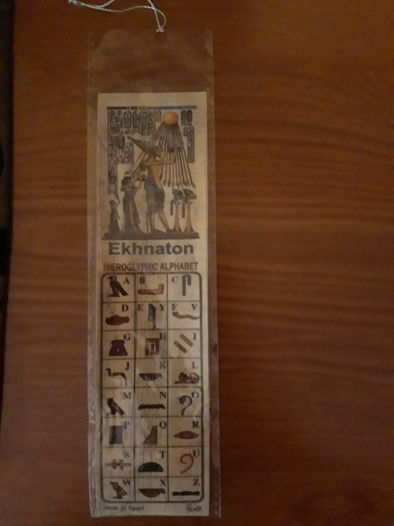 Zakładka do książki z papirusu "Egipt po polsku"