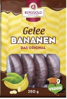 Galaretka Veggie Bananowa w czekoladzie 250g DE