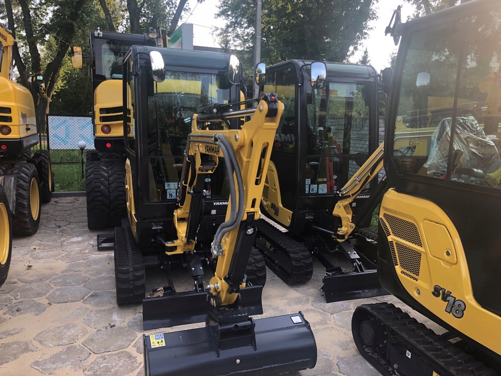 YANMAR SV18 mini koparka, gwarancja, 3 łyżki