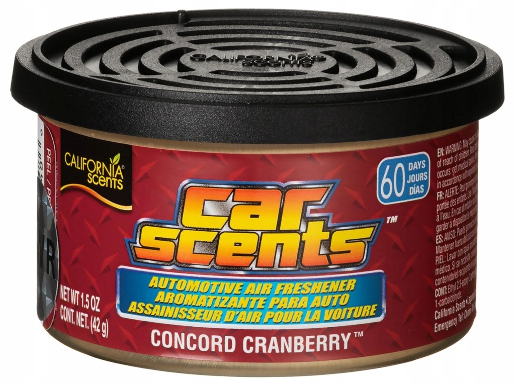 Zapach CALIFORNIA SCENTS Car Concord Cranberry