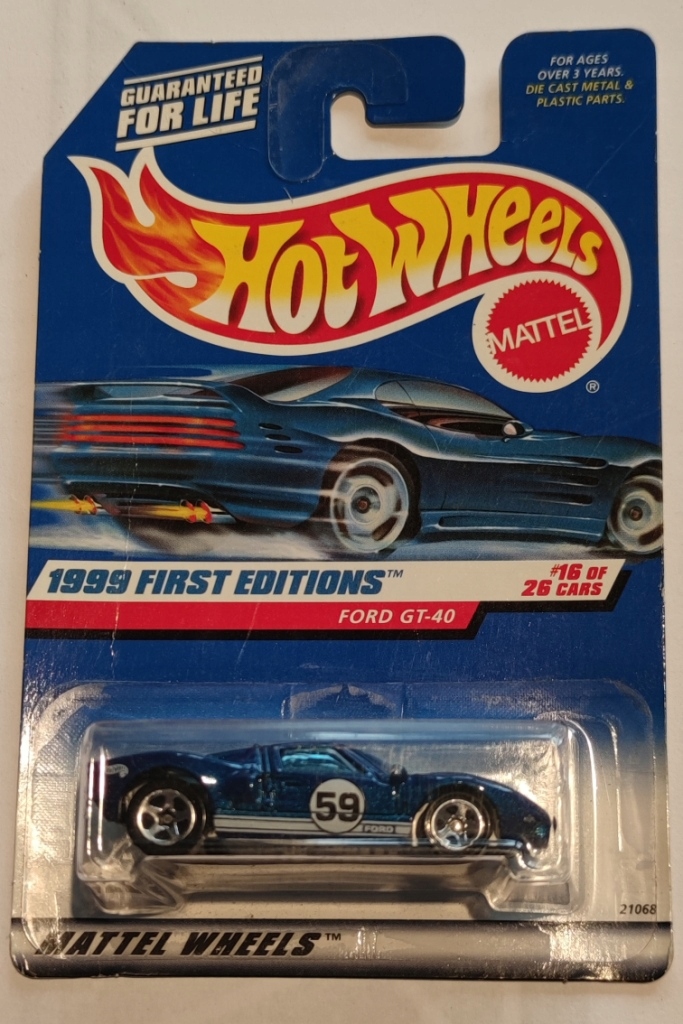 Hot Wheels Ford Gt-40 1999 First Editions
