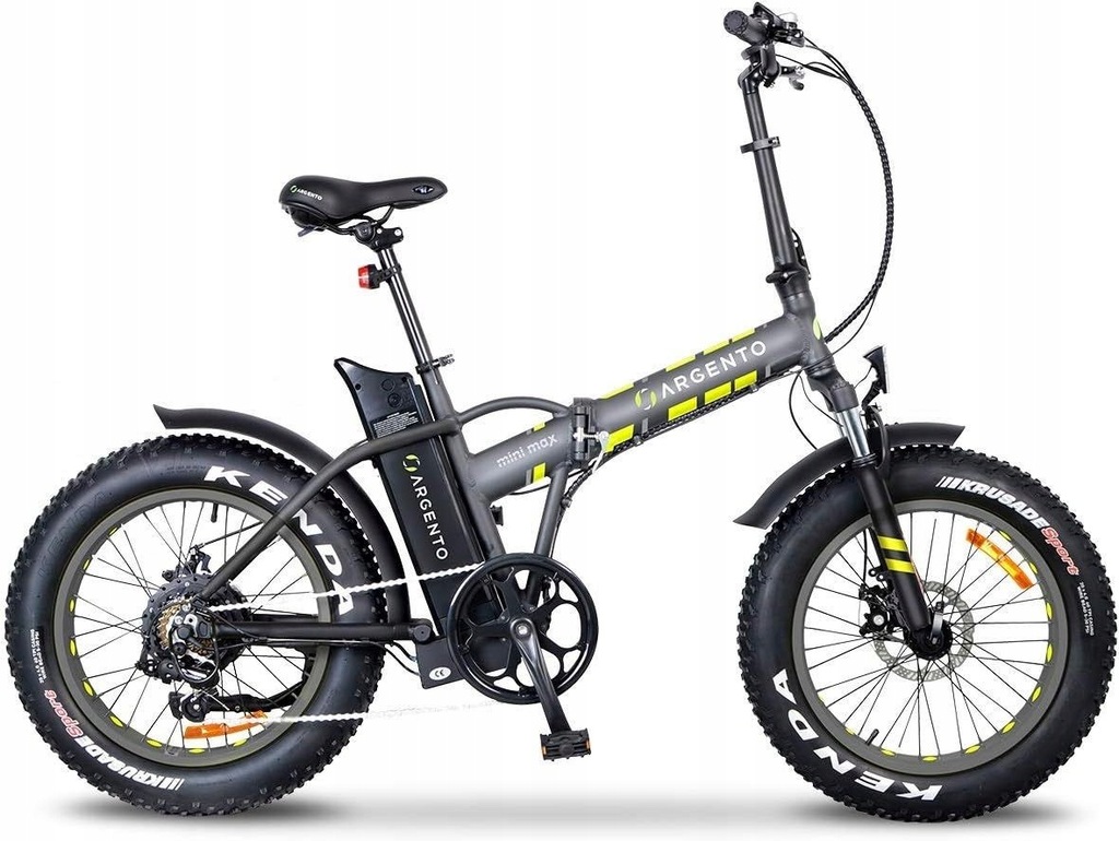 Rower Elektryczny Składany Fatbike 20 Wspomaganie Składak Shimano ALU