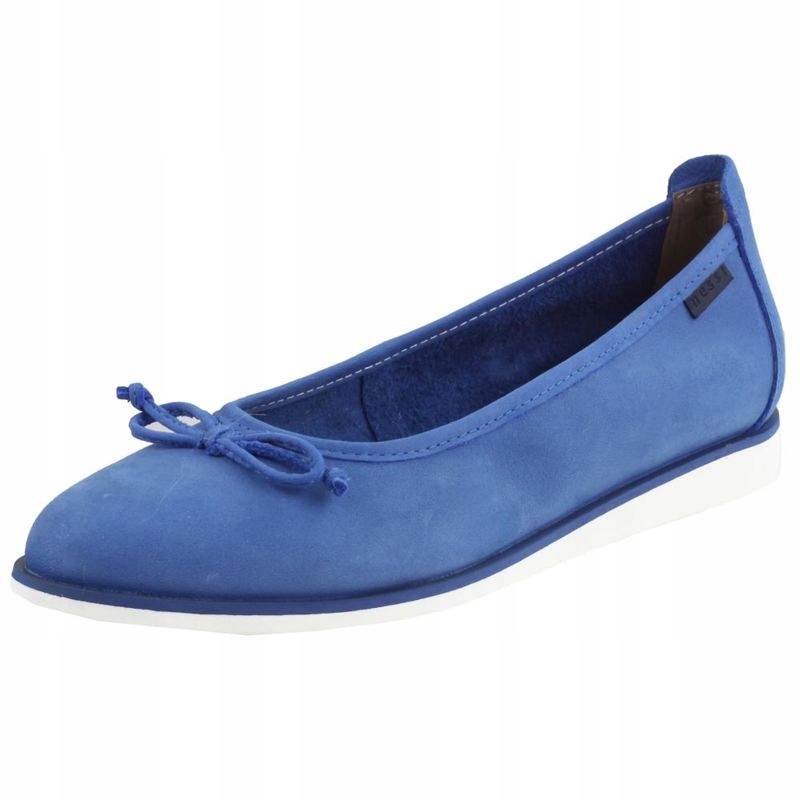 Niebieskie Balerinki damskie Nessi 77706 buty R.40