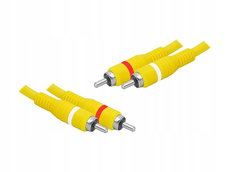 KABEL 2 WTYKI RCA - 2 WTYKI RCA. 1.5M ŻÓŁTY.20046W