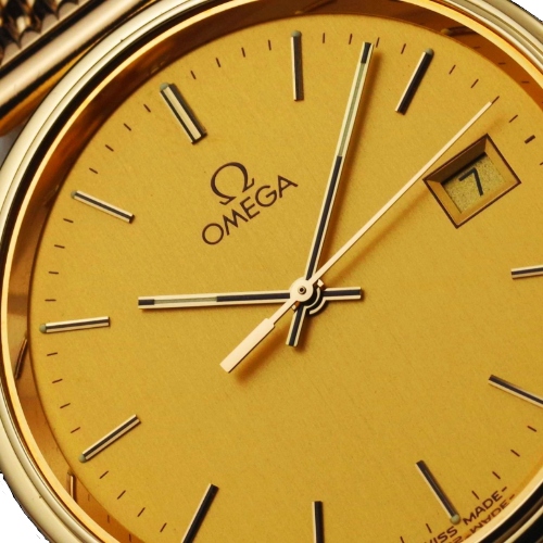 OMEGA zegarek męski LITE ZŁOTO 18K 750 SZAFIR