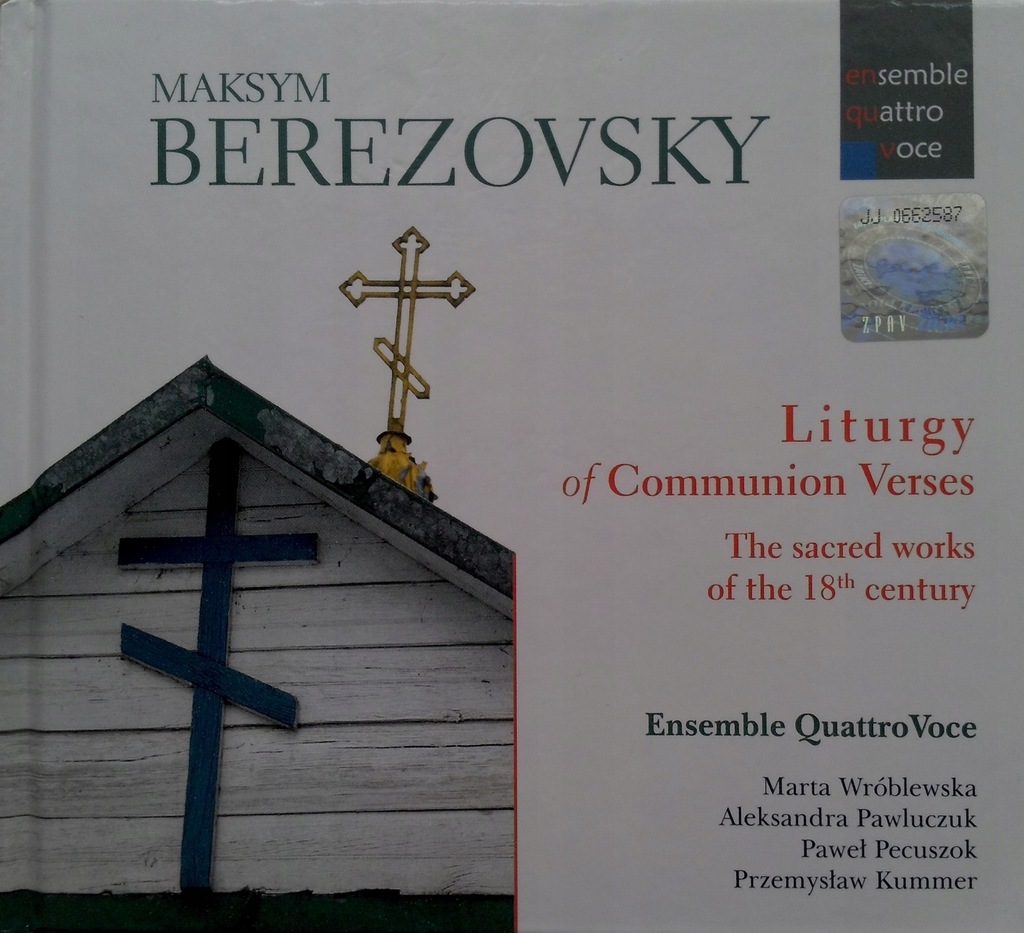 Kompozycje cerkiewne Berezowskiego, płyta CD,album