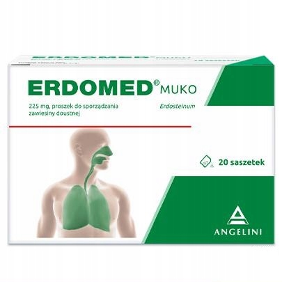 Erdomed Muko 225 mg na kaszel mokry zatkane zatoki