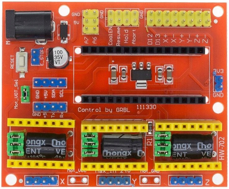 MODUŁ SHIELD CNC V4 ARDUINO NANO 3.0 STEROWNIK 3D