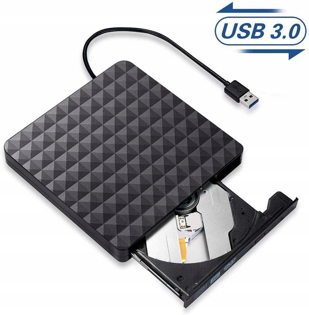 Zewnętrzny napęd opt nagrywarka CD DVD ROM USB 3.0
