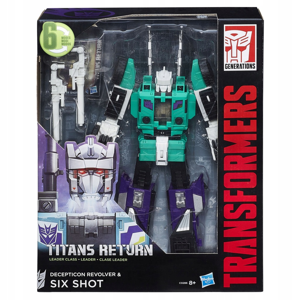 TRANSFORMERS TITANS RETURN DECEPTICON SIX SHOT